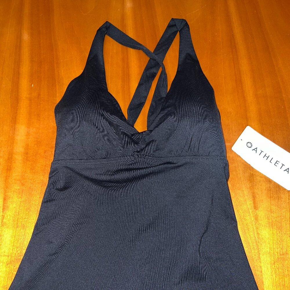 Women's Black Athleta Brand Plunge Tankini New with tags